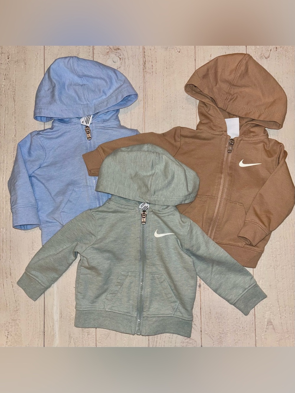NWOT! Nike Baby/Toddler Zip Hoodie - Blue, Sage, and Brown